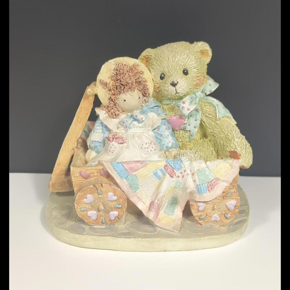 1992 Cherished Teddies Molly Friendship Softens A Bumpy Ride 910759 Retired MINT